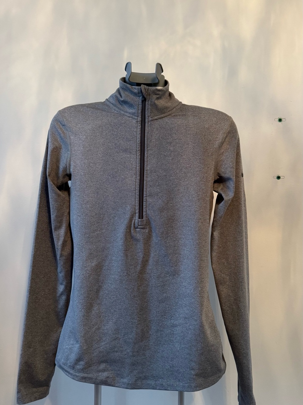 Nike Dri-FIT Gray Colorblock Half Zip Running Pullover Size S